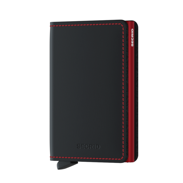 Portfel SECRID Slimwallet Matte Black & Red