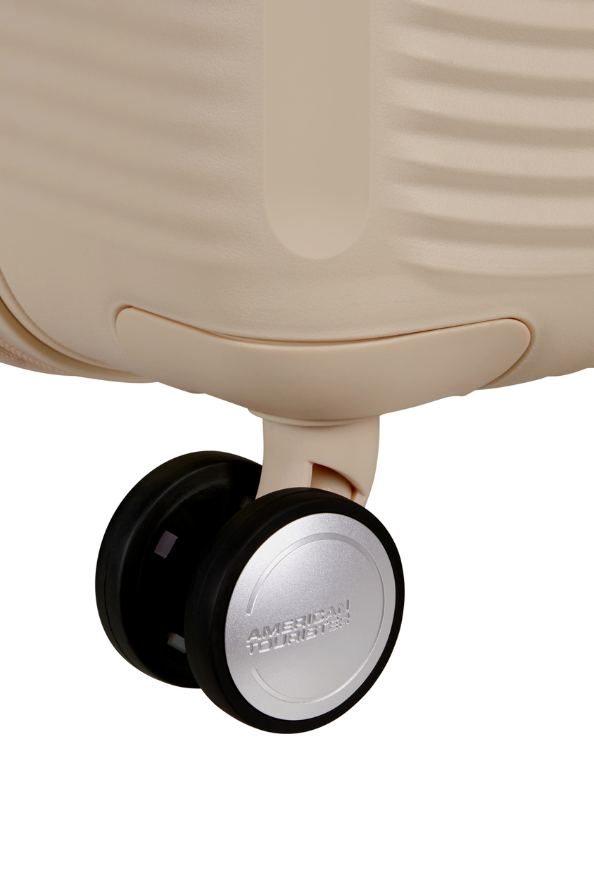 Walizka American Tourister Soundbox 67cm powiększana Coconut Sand