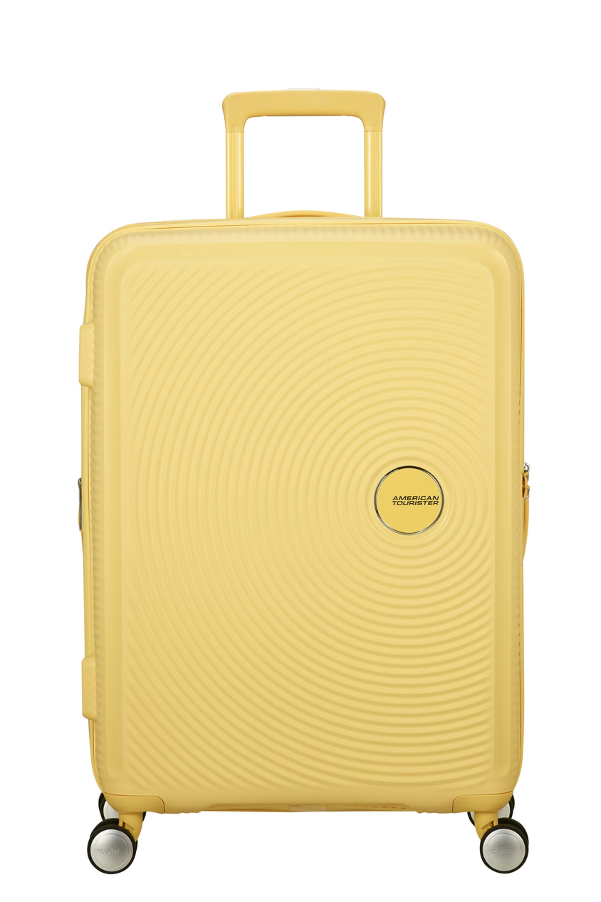 Walizka American Tourister Soundbox 67cm powiększana Pastel Yellow