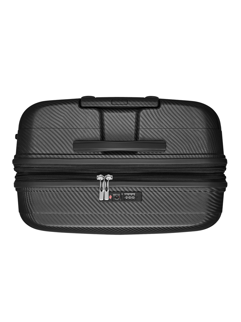 Walizka BLU MOONKY Charon 77cm czarna powiększana