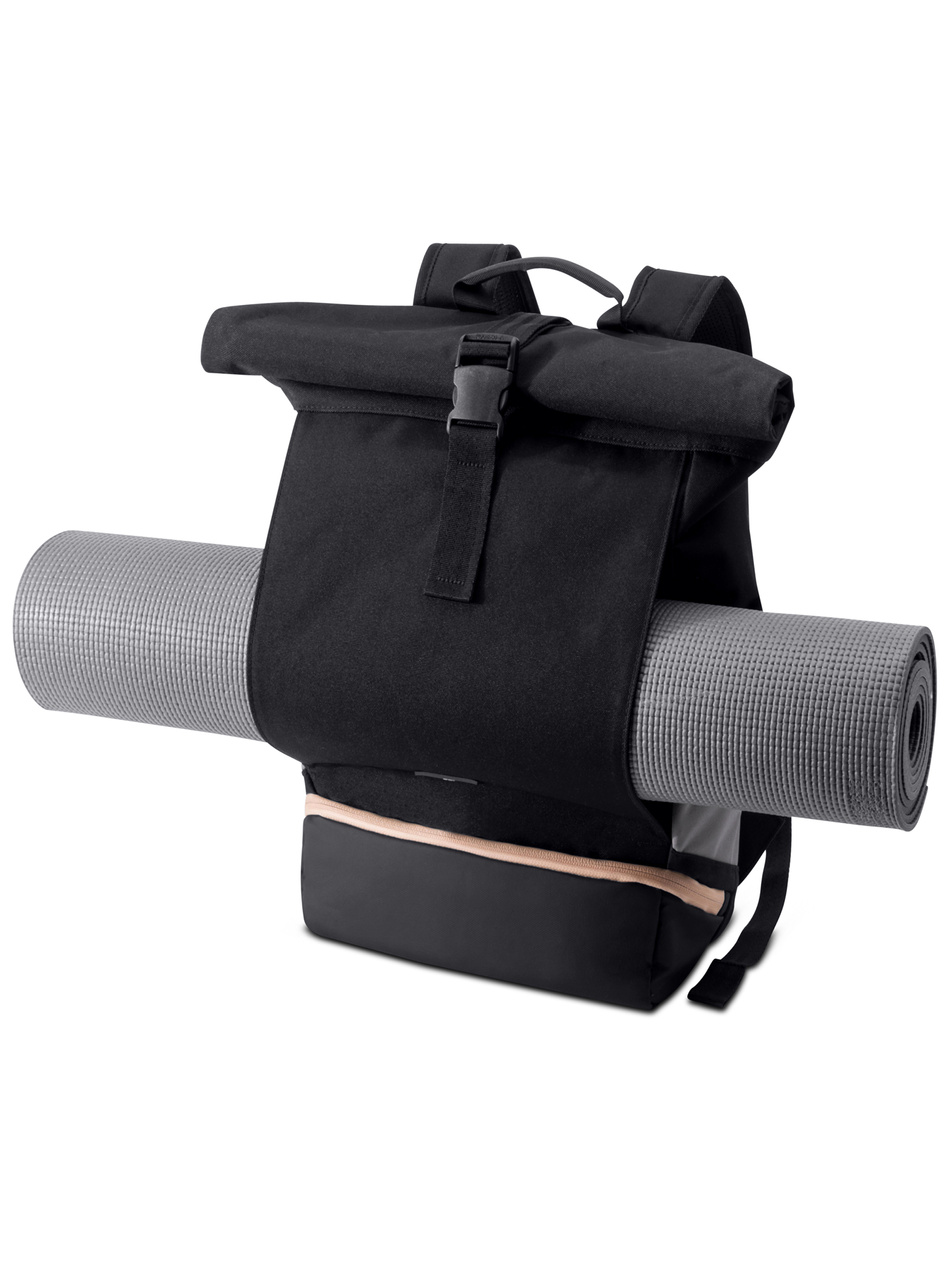 Plecak rolltop JOHNNY URBAN Allen Medium Black Rose