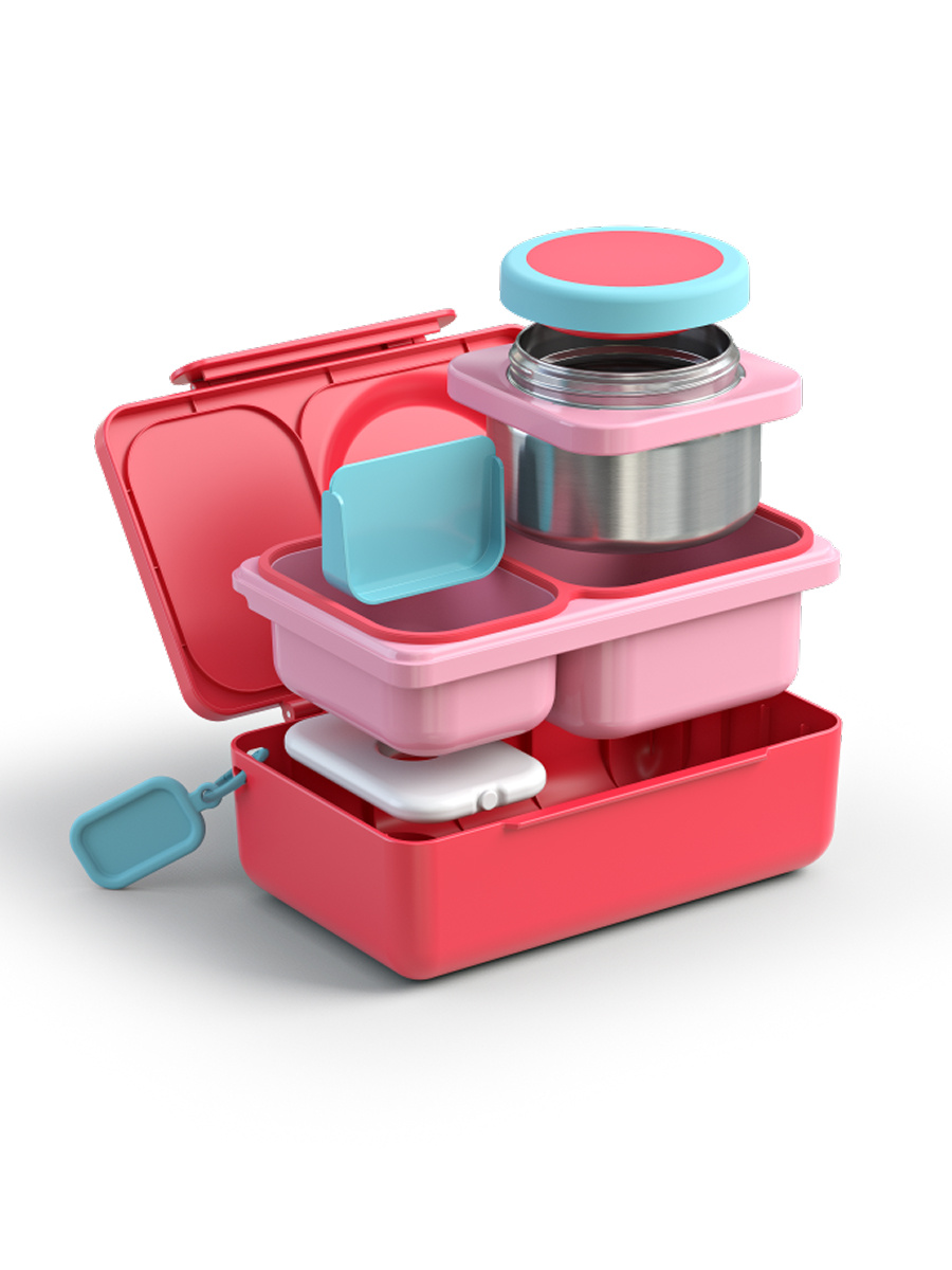 OmieBox UP Lunch Box Cherry Pink