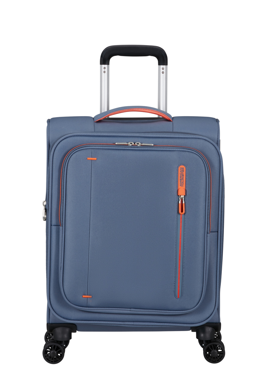 Walizka kabinowa American Tourister Cloudrider 55cm powiększana niebieska