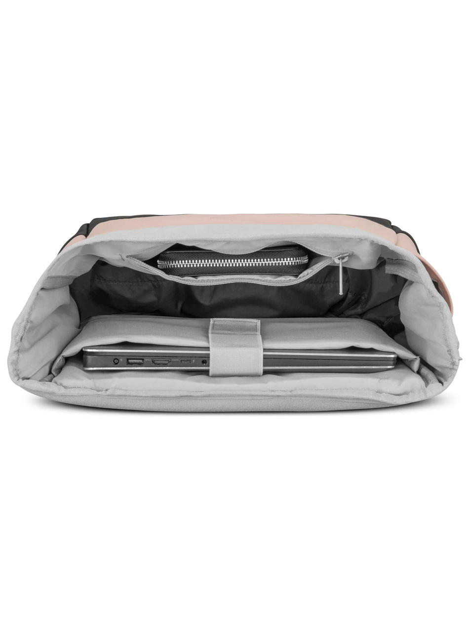 Plecak rolowany JOHNNY URBAN Harvey Medium Pink-Grey