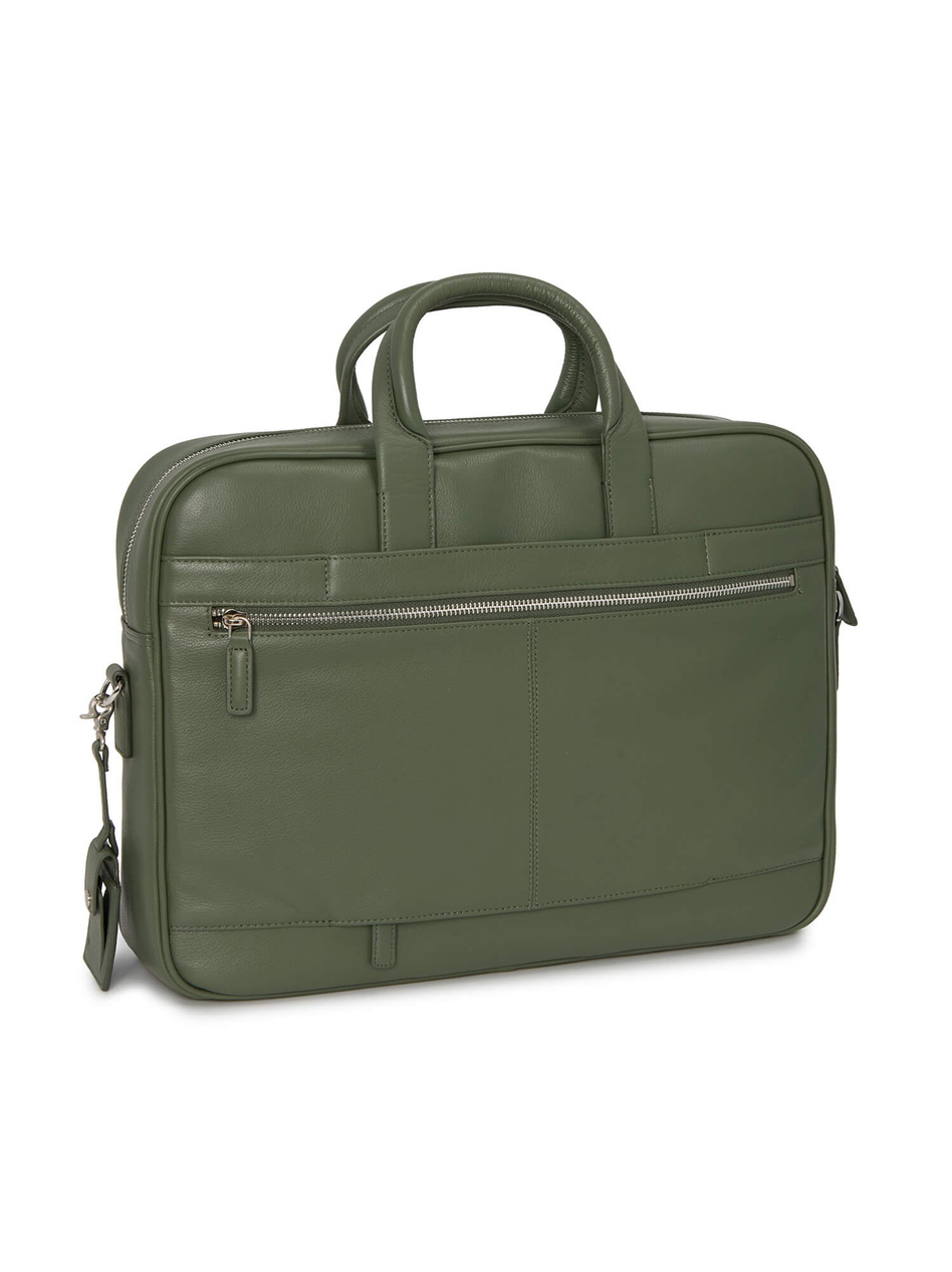 Skórzana teczka na laptopa 15.6" Valentini Coraggio 533 zielona