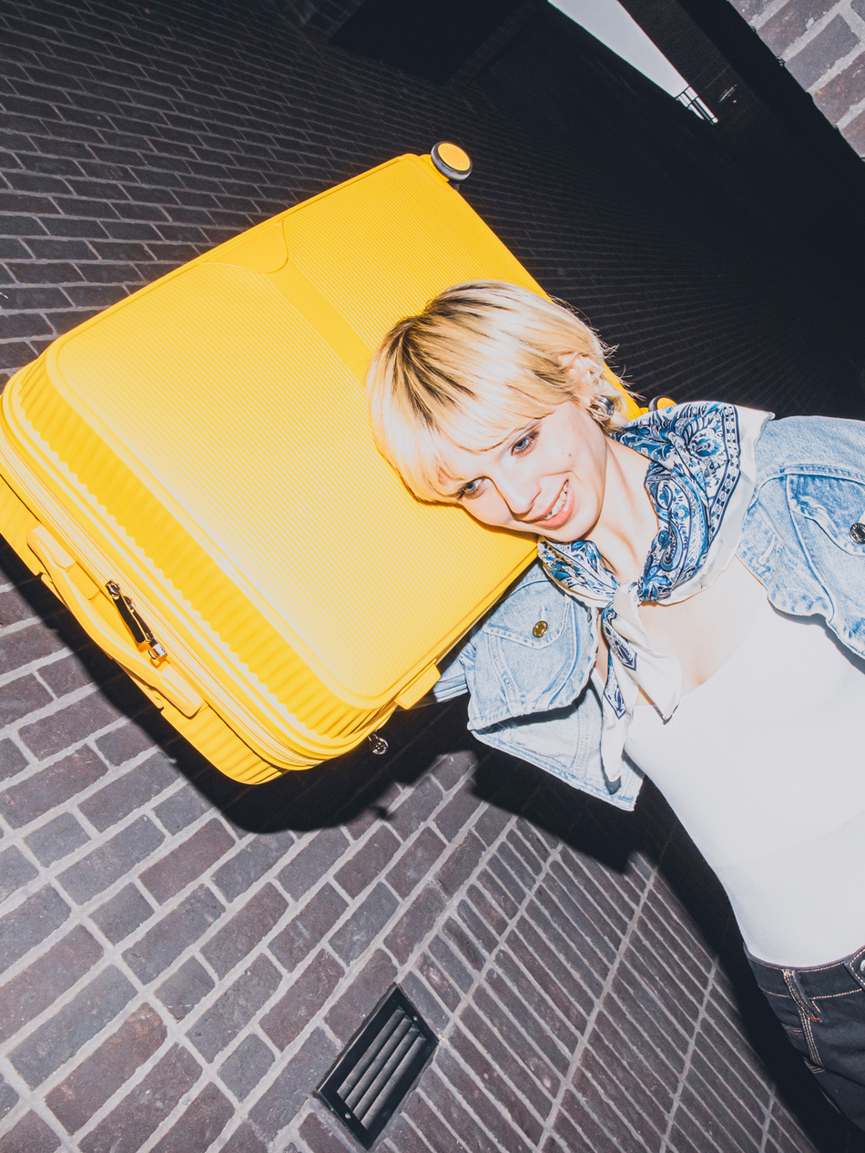 Walizka BLU MOONKY Altair 66cm powiększana Golden Hour