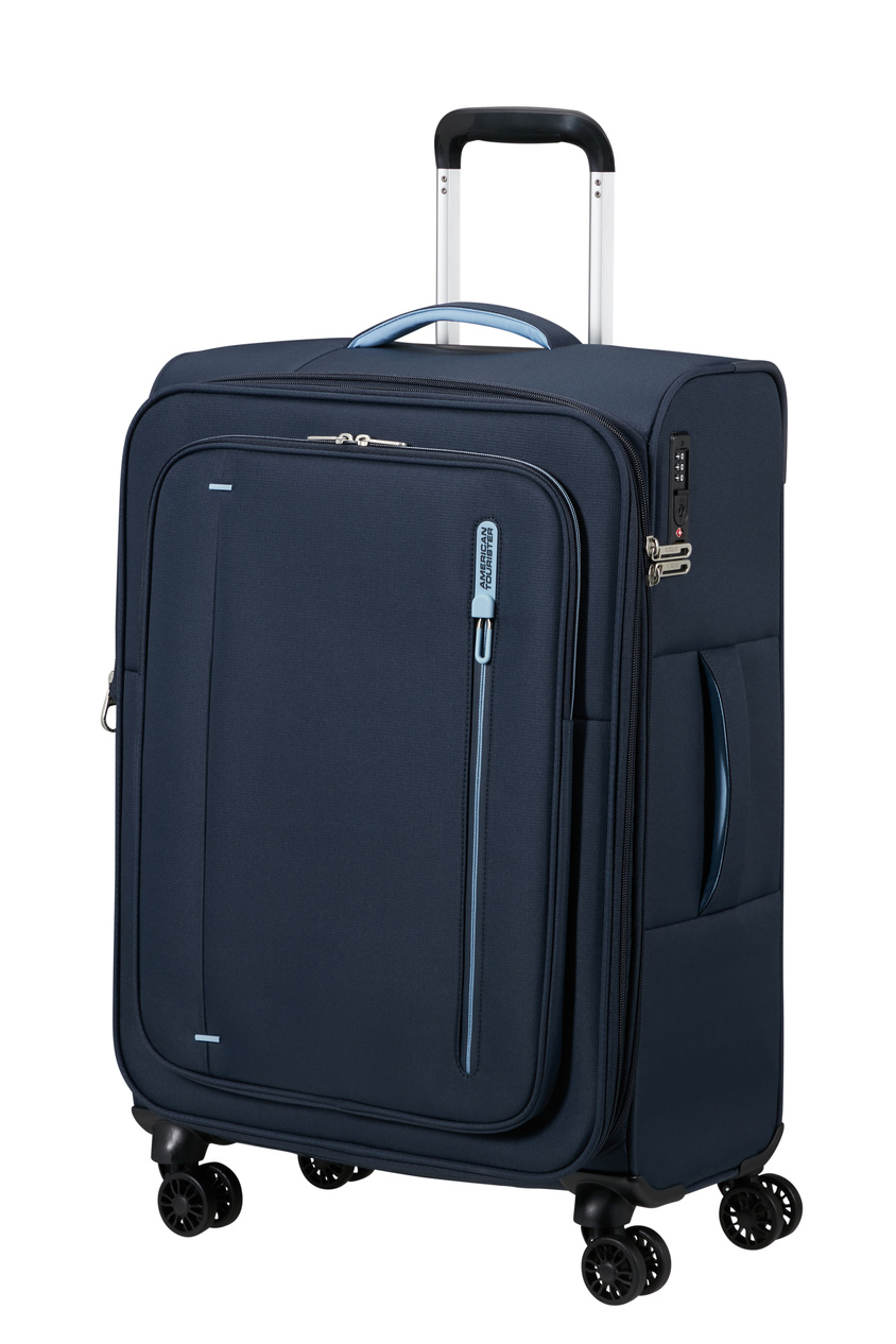 Walizka American Tourister Cloudrider 67cm powiększana granatowa