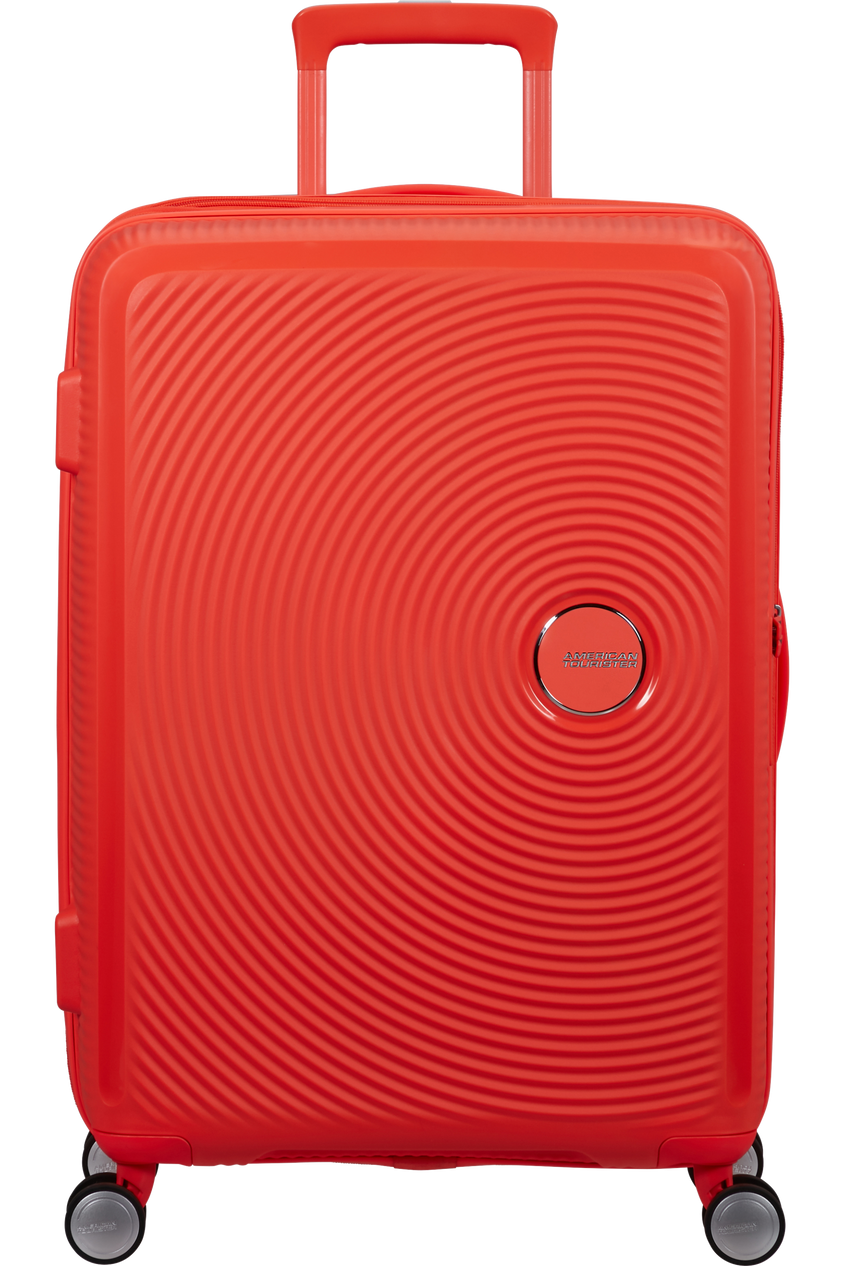 Walizka American Tourister Soundbox 67cm powiększana Neon Orange