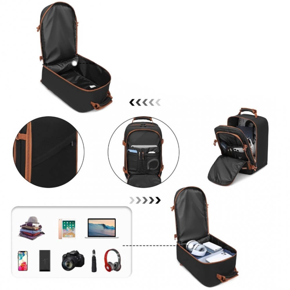 Plecak kabinowy Kono Czarny