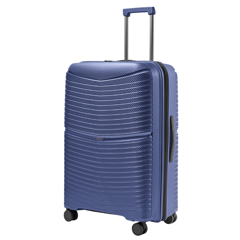 Walizka BLU MOONKY Charon 77cm granatowa powiększana