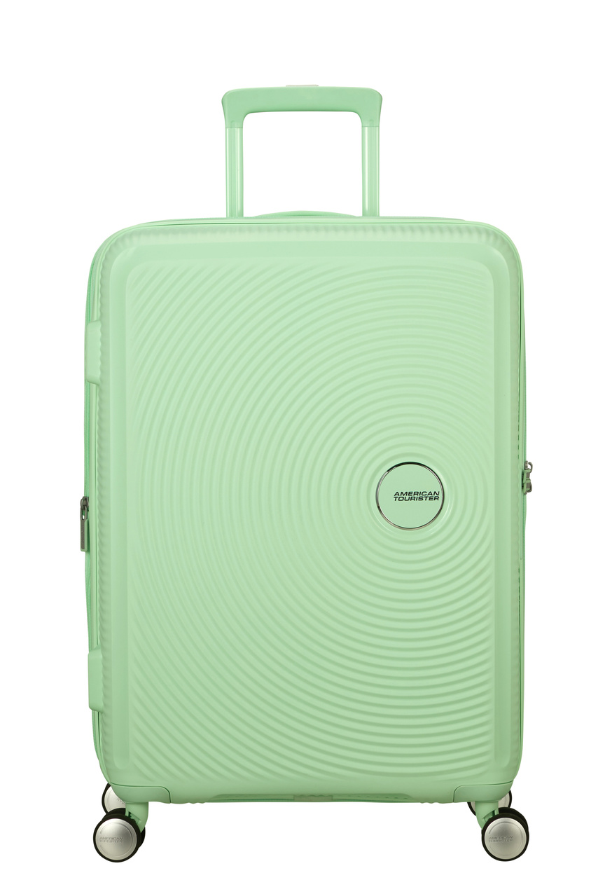 Walizka American Tourister Soundbox 67cm powiększana Pastel Green