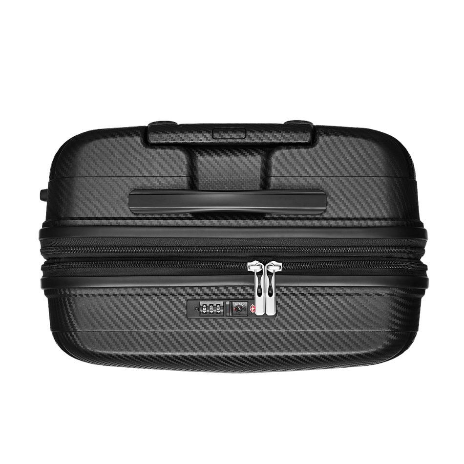 Walizka BLU MOONKY Charon 66cm czarna powiększana