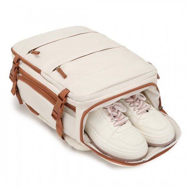 Plecak podróżny Kono beżowy