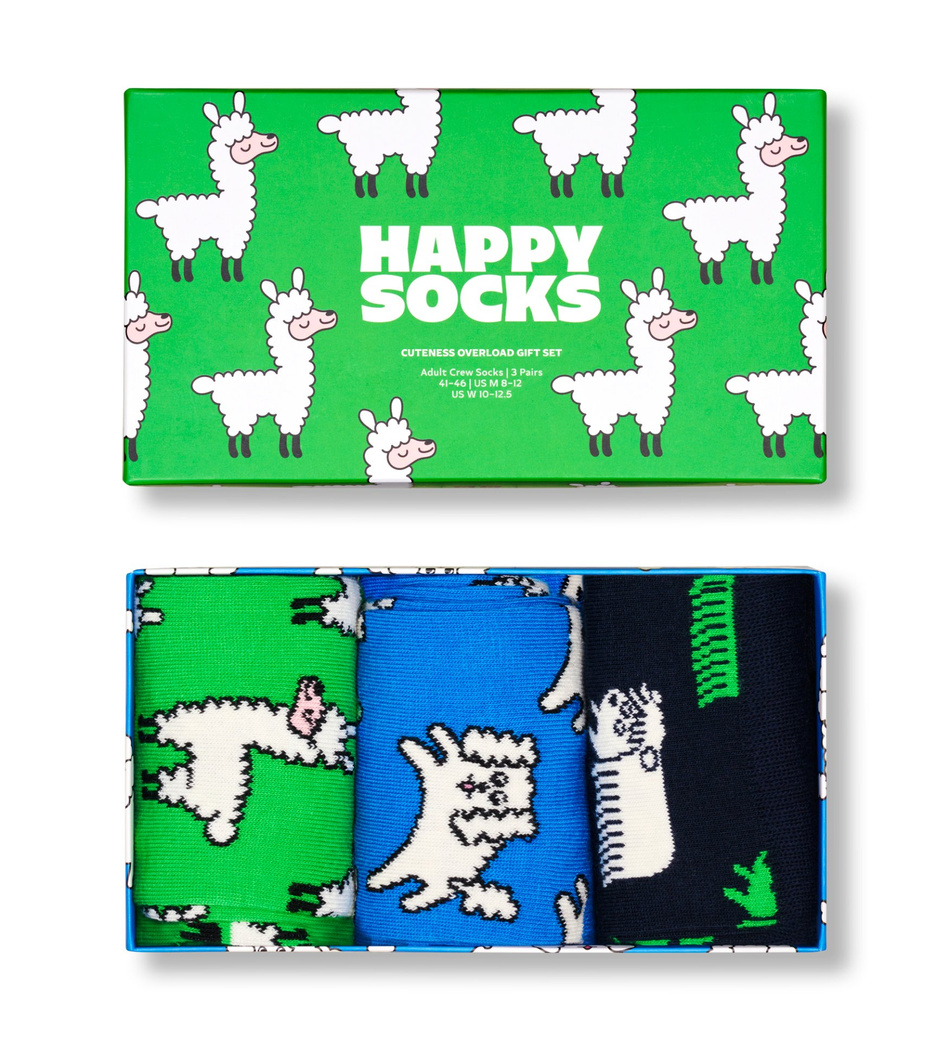 Zestaw prezentowy 3 par skarpetek Happy Socks Animals 41-46