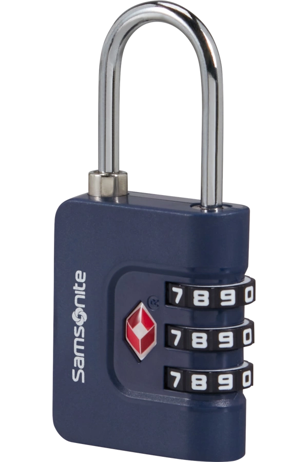 Kłódka szyfrowa 3-cyfrowa TSA Samsonite granatowa
