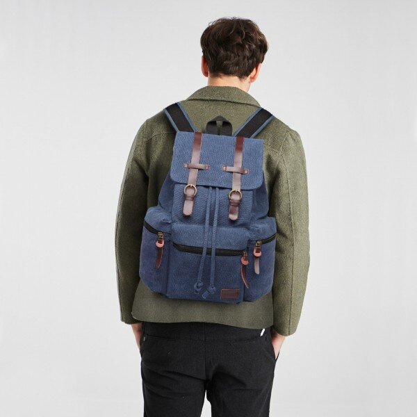 Plecak vintage Kono granatowy