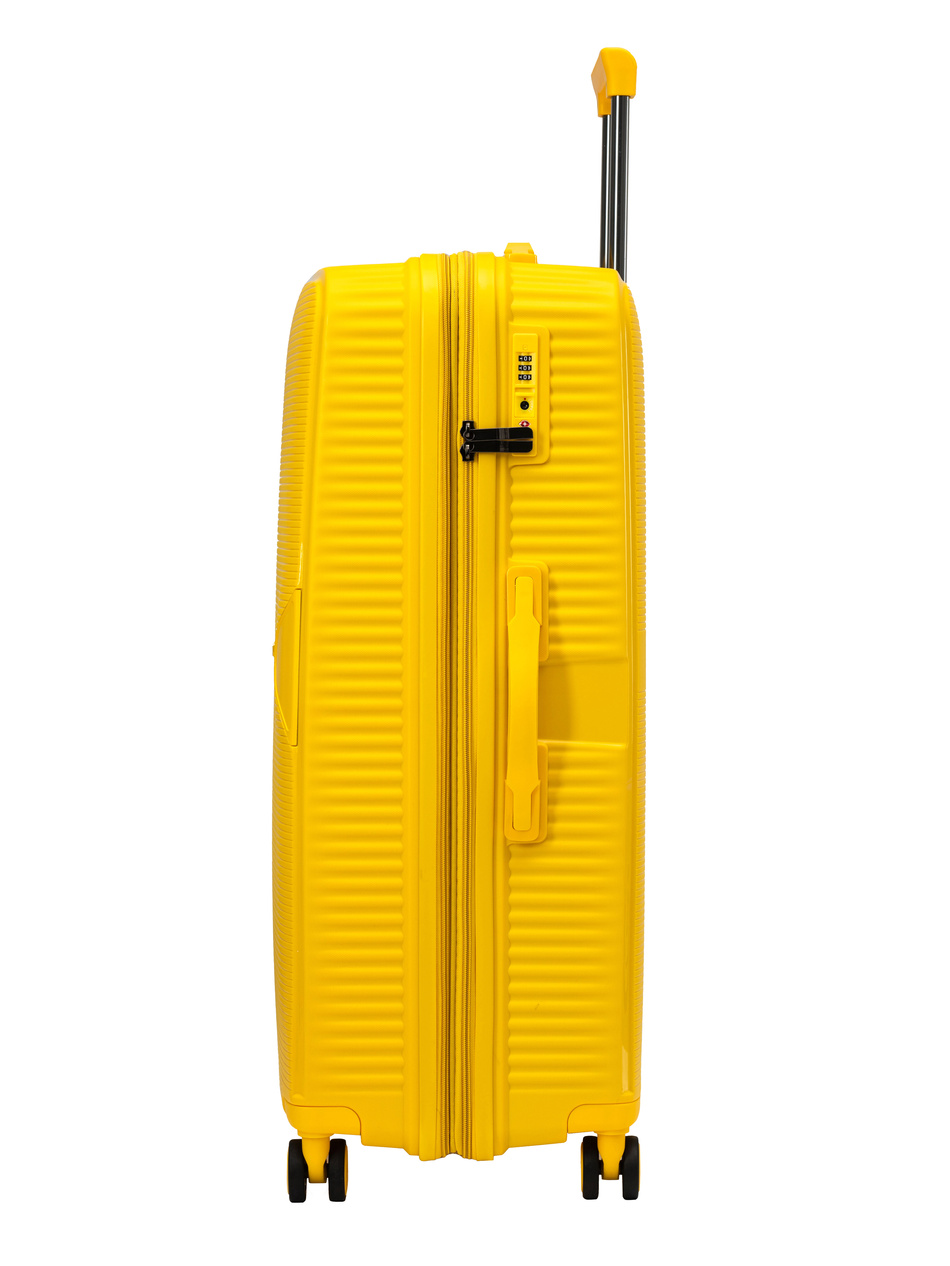 Walizka BLU MOONKY Altair 77cm żółta powiększana