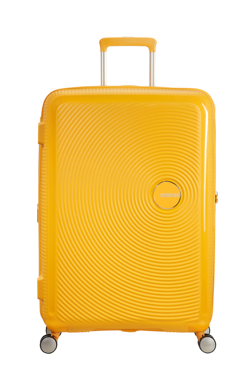 Walizka American Tourister Soundbox 77cm powiększana Golden Yellow
