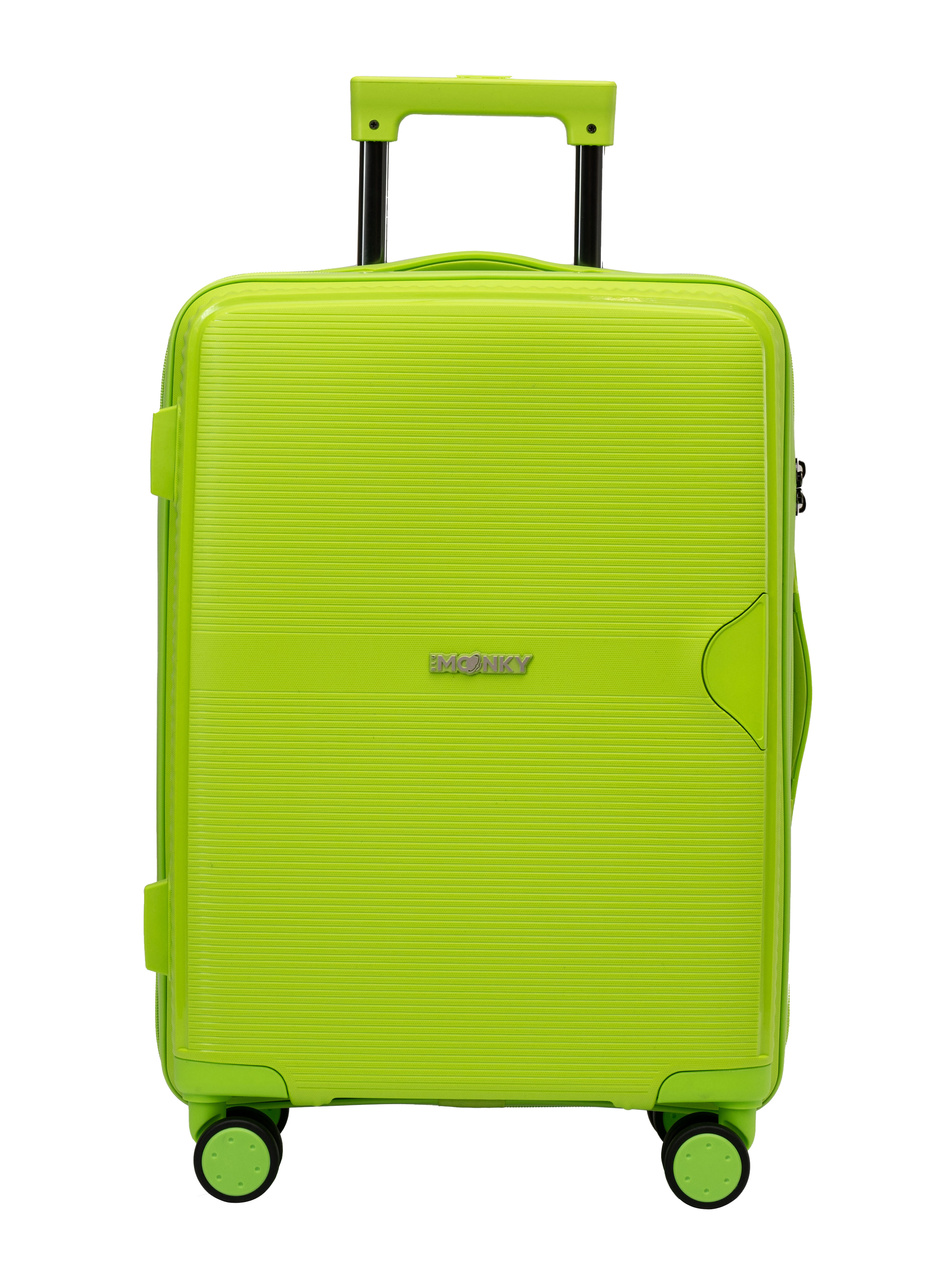 Zestaw 3 walizek BLU MOONKY Altair 55/66/77cm powiększane limonkowe