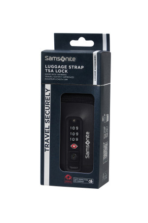 Pas bagażowy z zamkiem TSA Samsonite czarny
