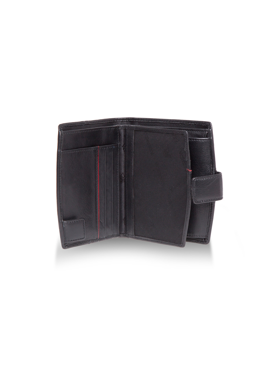 Damski portfel Valentini Black & Red Diamond 297 czarny