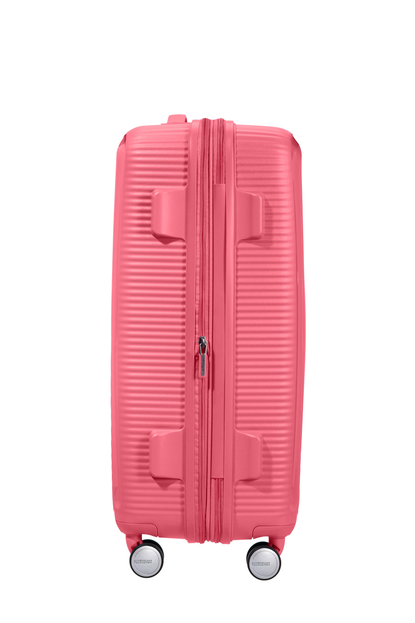Walizka American Tourister Soundbox 67cm powiększana różowa