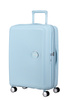 Walizka American Tourister Soundbox 67cm powiększana niebieska jasna