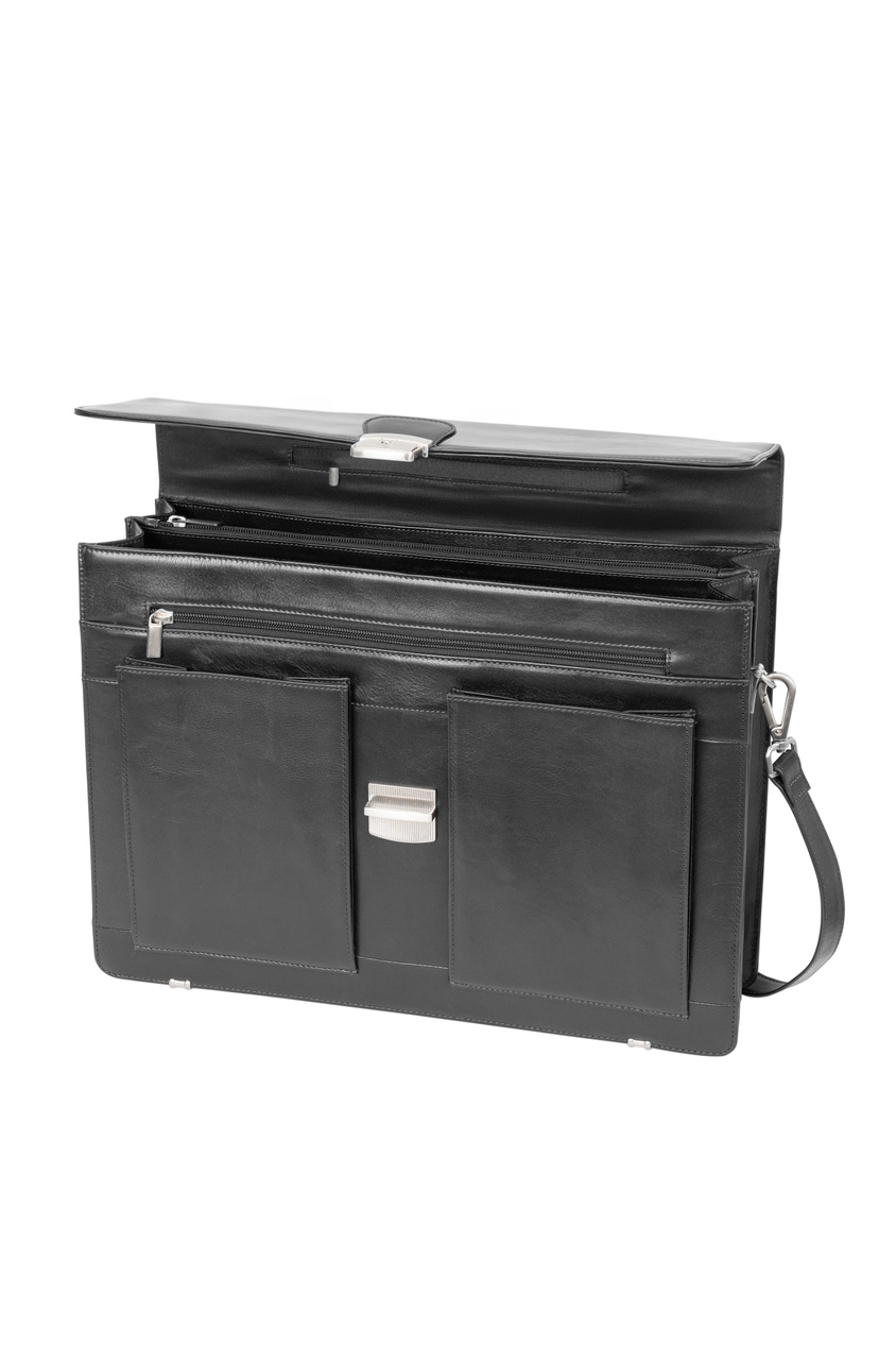 Teczka skórzana Valentini Ambassador 606 czarna
