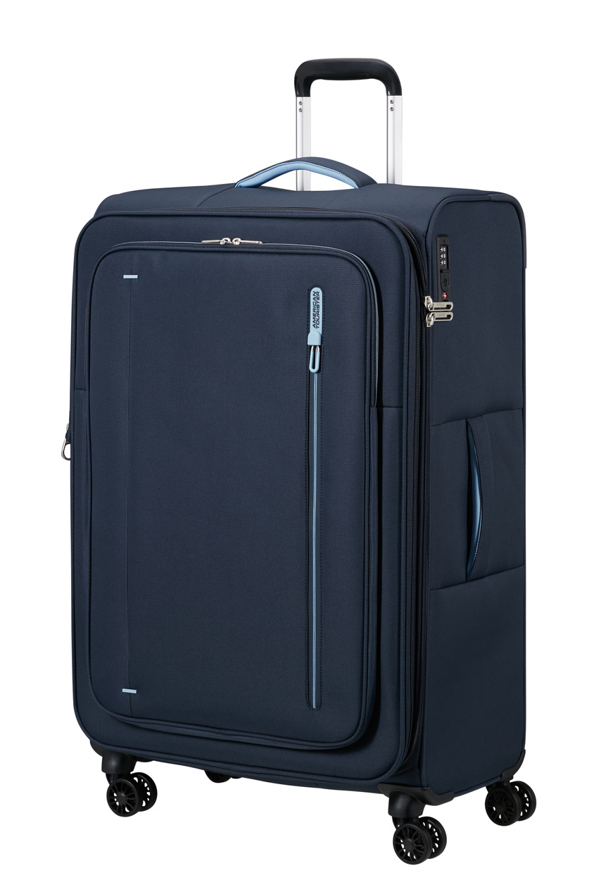 Walizka American Tourister Cloudrider 78cm powiększana granatowa