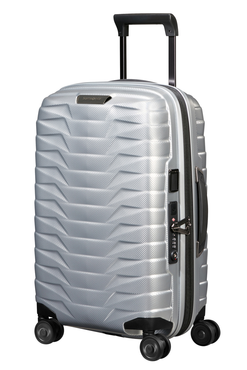 Walizka kabinowa Samsonite Proxis 55cm powiększana srebrna