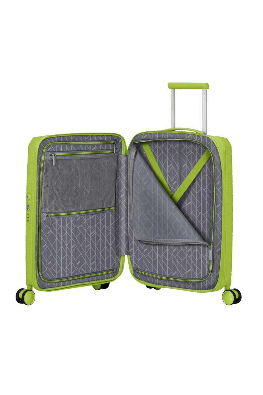 Walizka kabinowa American Tourister Fastforward 55cm powiekszana limonkowa