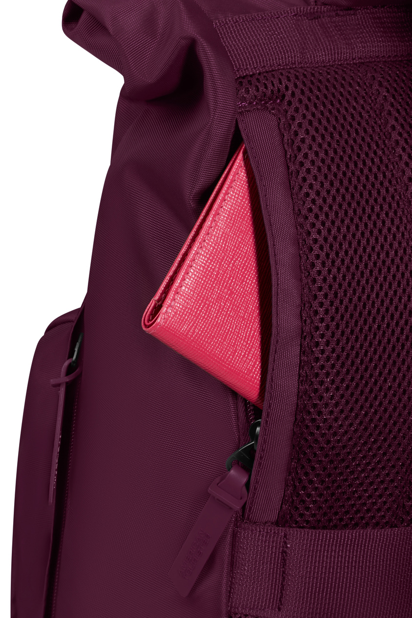 Plecak rolowany American Tourister Urban Groove City wiśniowy