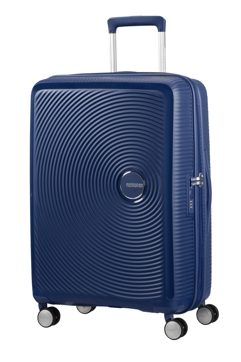 Walizka  American Tourister Soundbox  67cm powiększana granatowa