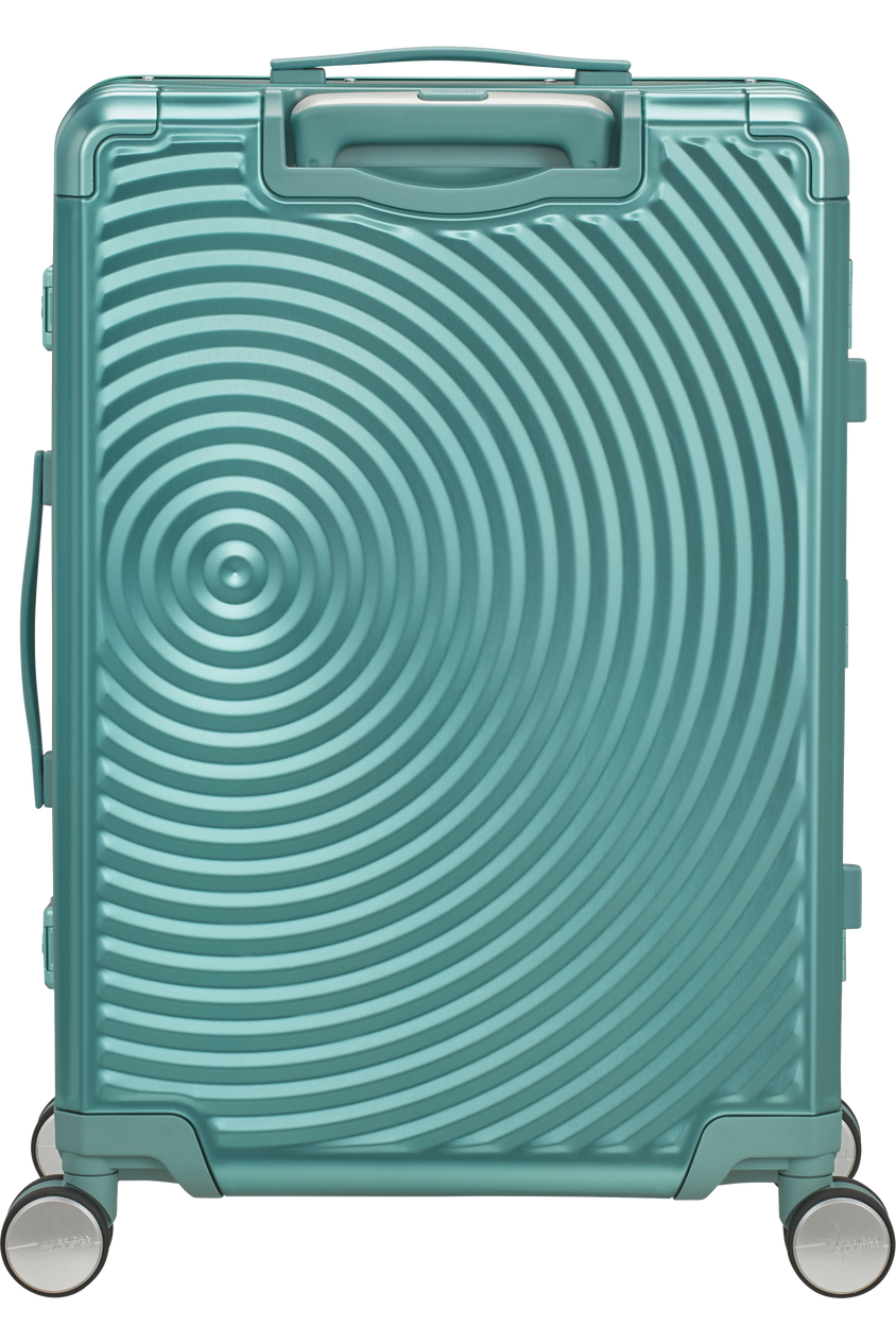 Walizka American Tourister Soundbox Alu 68cm turkusowa