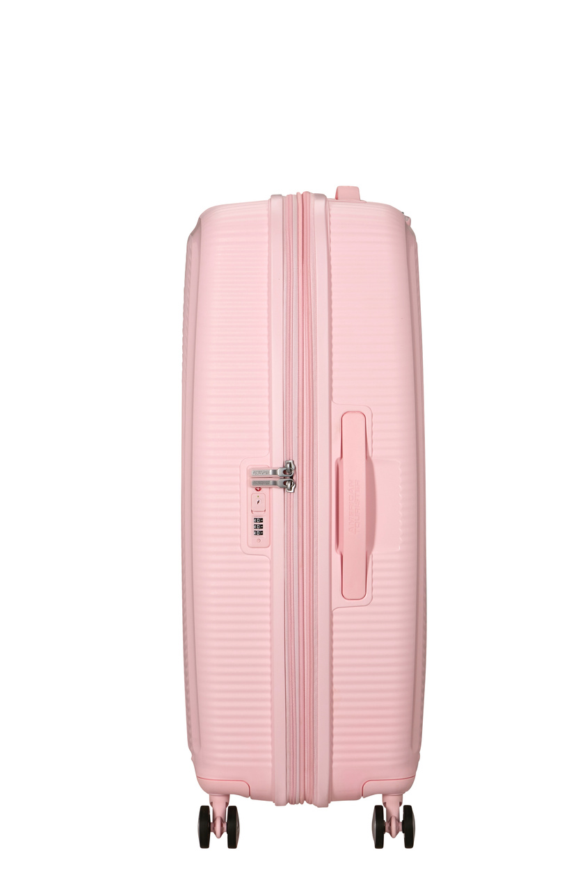 Walizka American Tourister Soundbox 77cm powiększana różowa jasna