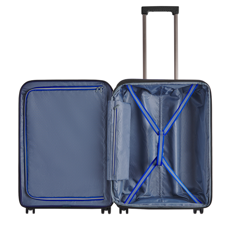 Walizka BLU MOONKY Charon 66cm czarna powiększana