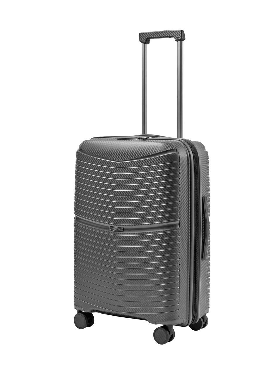 Walizka BLU MOONKY Charon 66cm szara powiększana