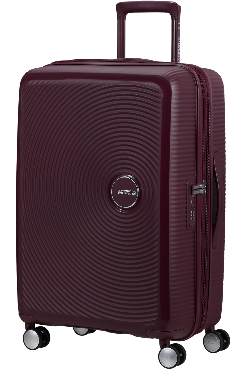 Walizka American Tourister Soundbox  67cm powiększana wiśniowa