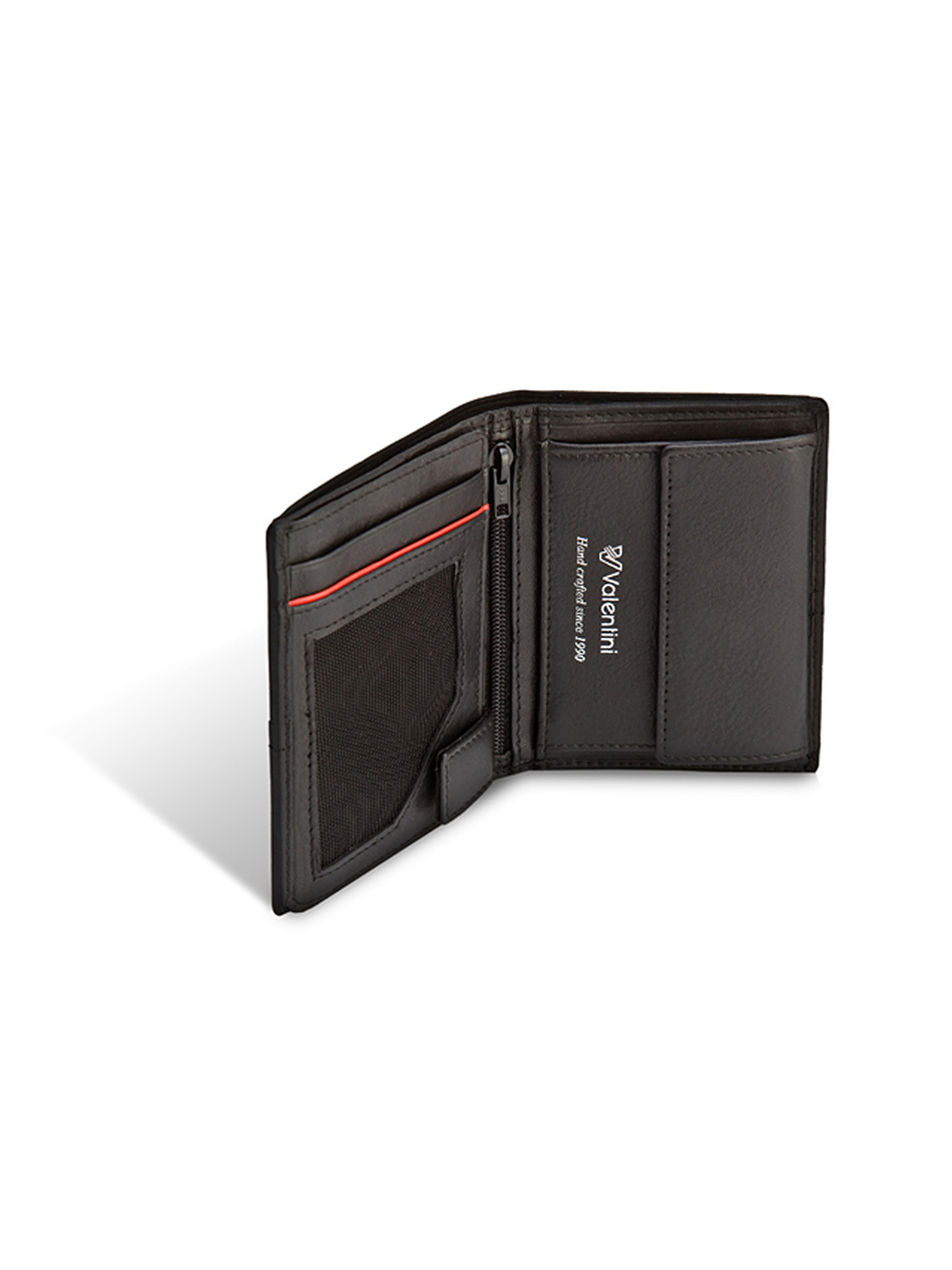 Portfel męski Valentini Black & Red Diamond 213 czarny