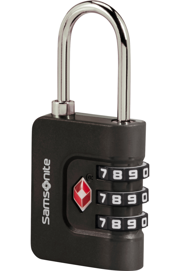 Kłódka szyfrowa 3-cyfrowa TSA Samsonite czarna