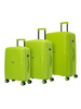 Zestaw 3 walizek BLU MOONKY Altair 55/66/77cm powiększane limonkowe
