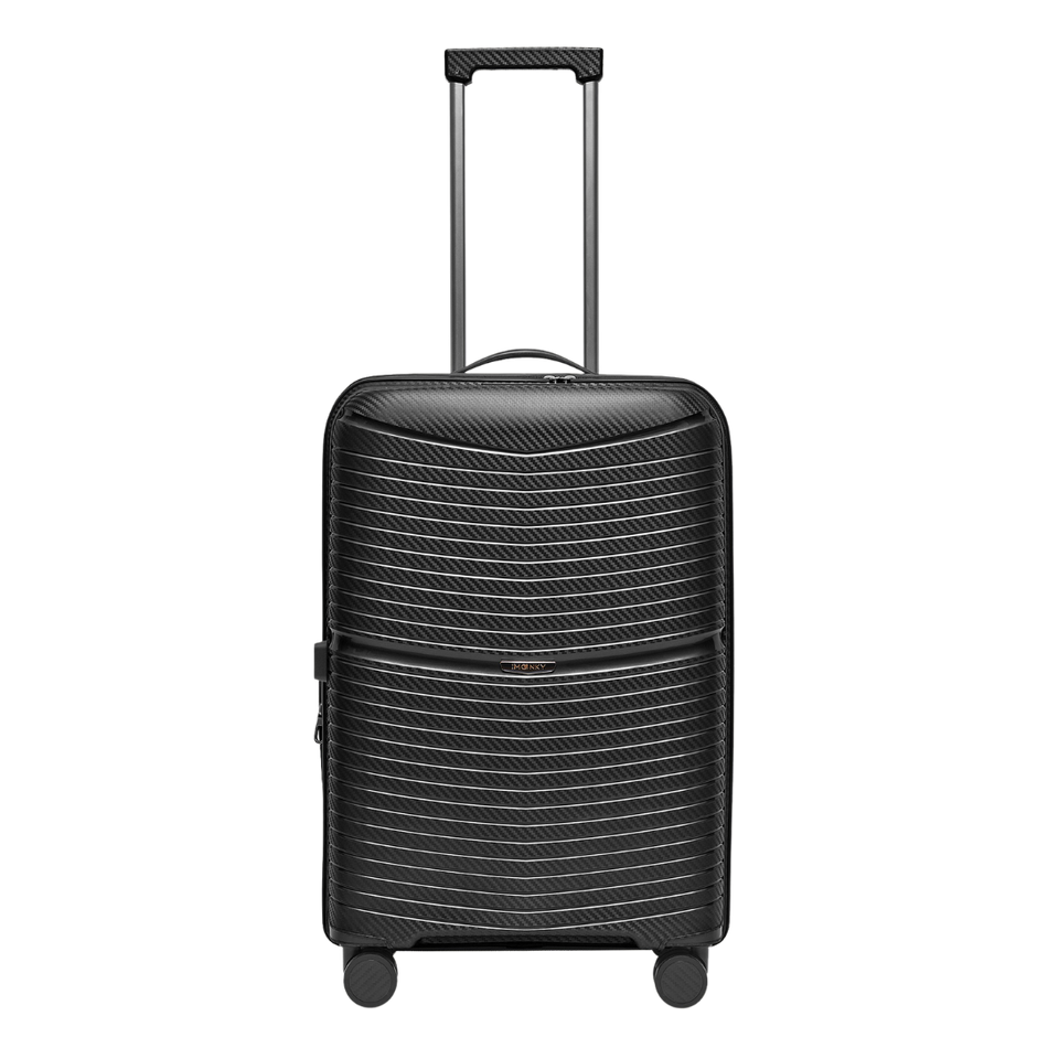 Walizka BLU MOONKY Charon 66cm czarna powiększana