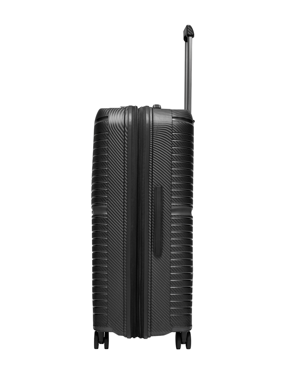 Walizka BLU MOONKY Charon 77cm czarna powiększana