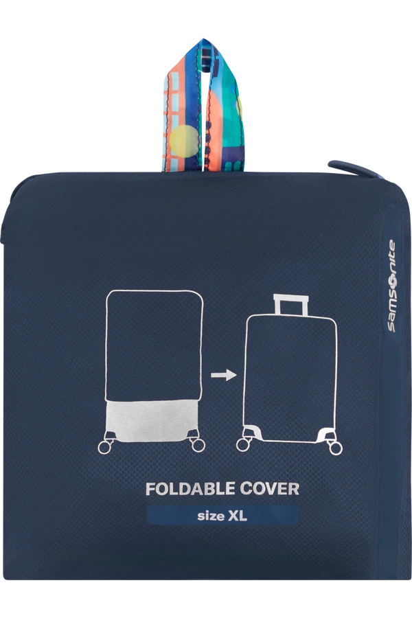 Pokrowiec na walizkę Samsonite XL miejski print