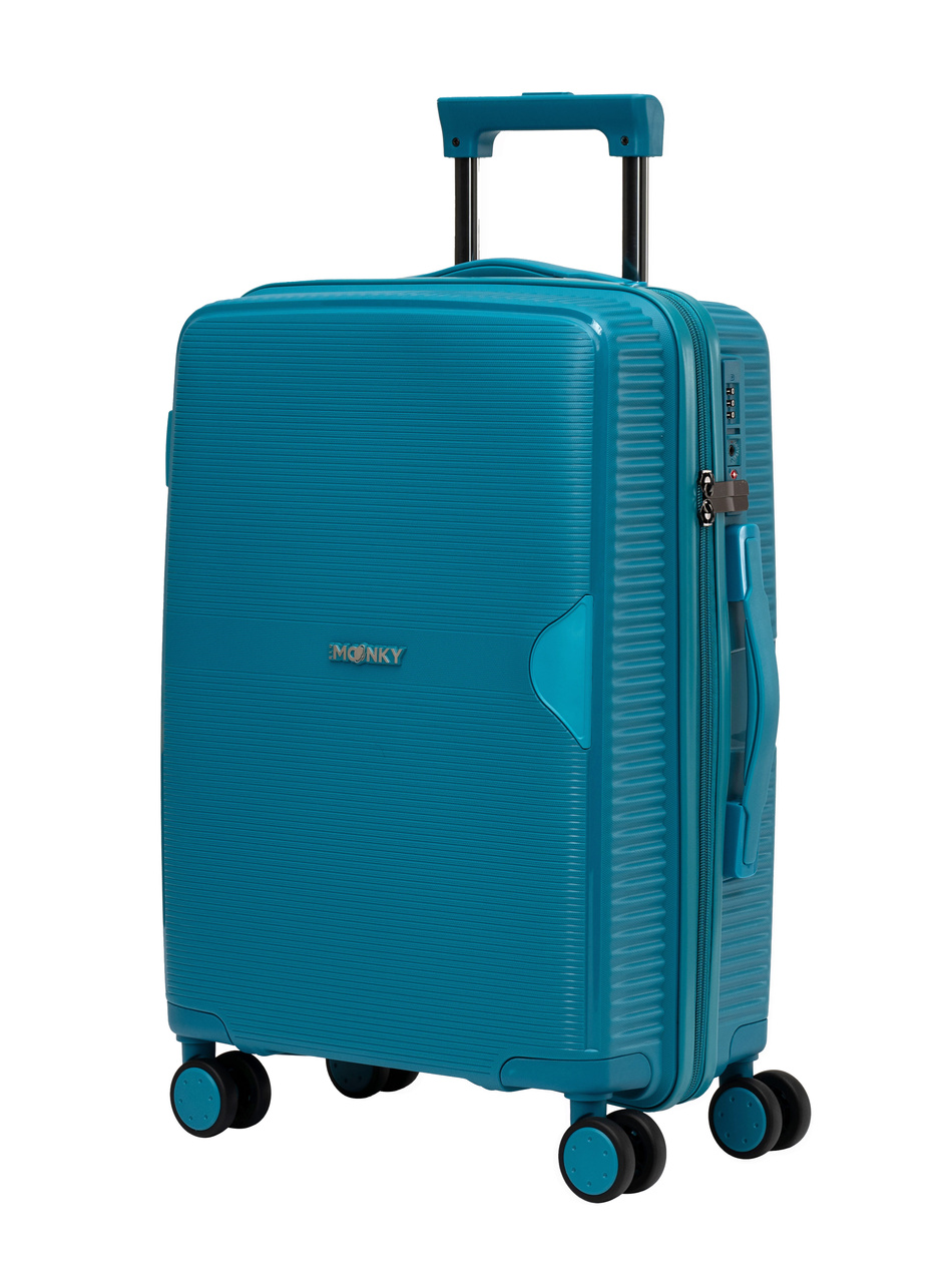 Zestaw 3 walizek BLU MOONKY Altair 55/66/77cm powiększane niebieskie