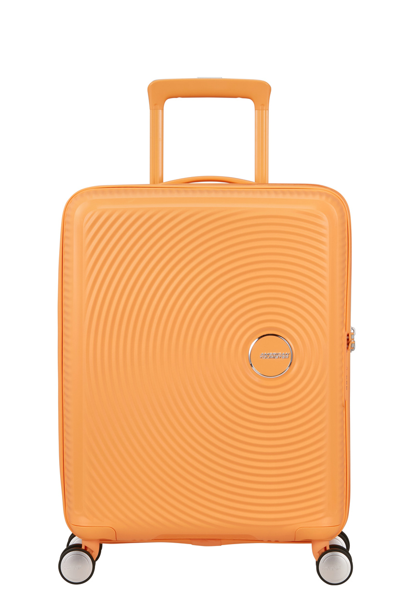 Walizka kabinowa American Tourister Soundbox 55cm powiększana Papaya Pop