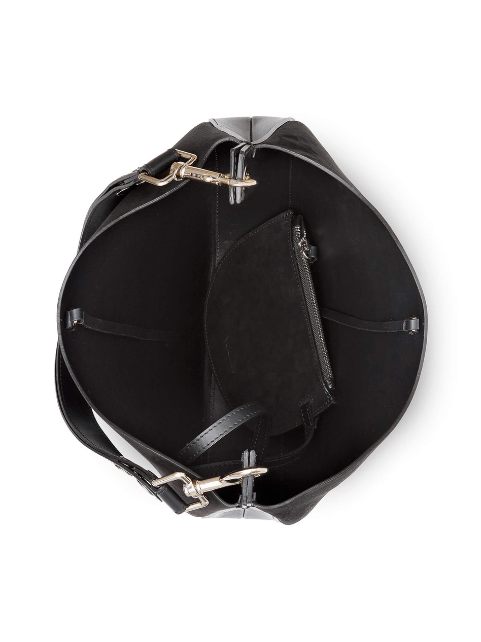 Torebka skórzana na ramię Marta czarna