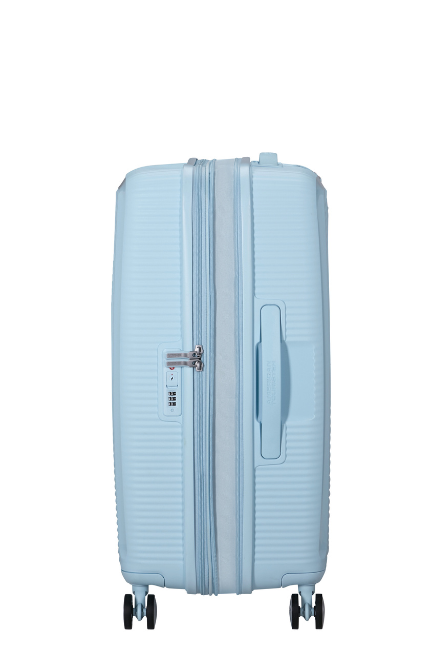 Walizka American Tourister Soundbox 67cm powiększana Pastel Blue