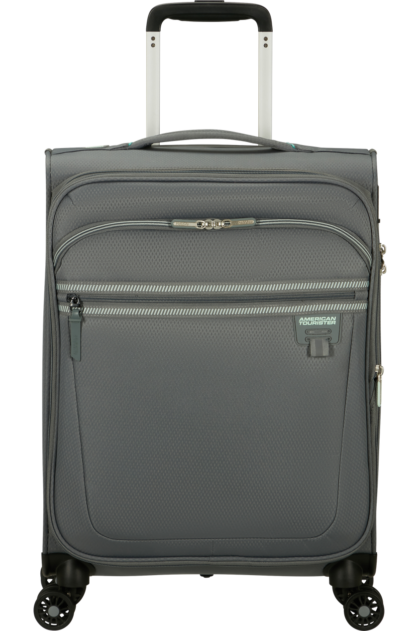 Walizka kabinowa American Tourister Aerospin 55 cm powiększana szara