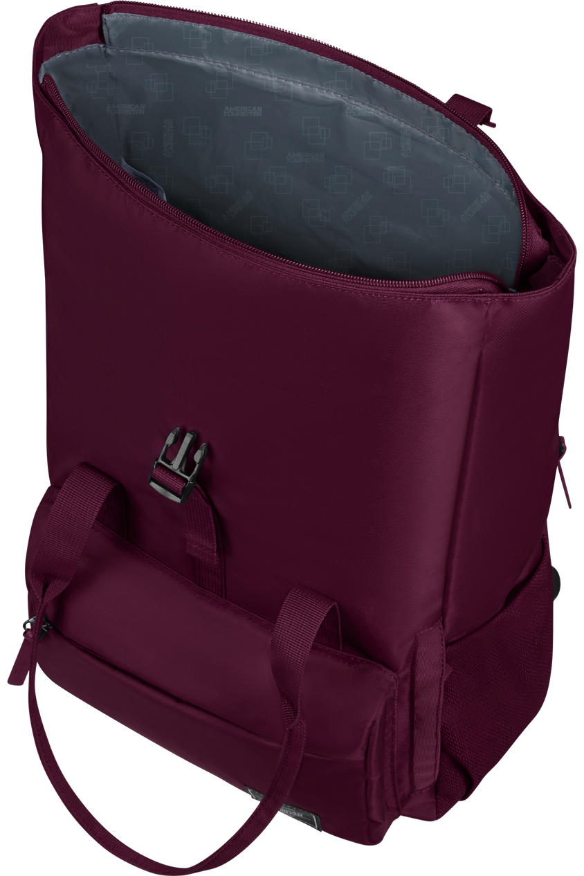 Plecak rolowany na laptopa American Tourister Urban Groove 15.6" wiśniowy